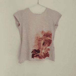 Blusa Damyller Transpassada Costas Decotadas Lilás Estampada - Tamanho P