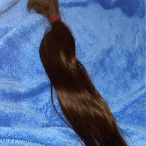 Vendo cabelo natural virgem - 40cm, castanho escuro
