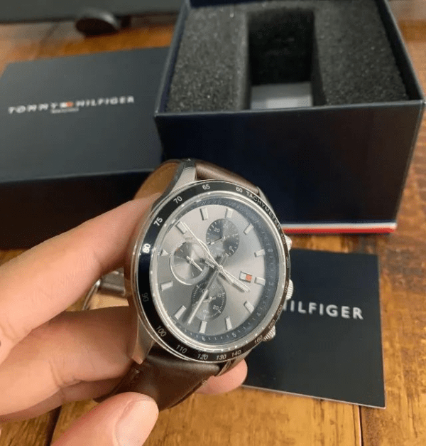Relógio TOMMY HILFIGER Original - Pulseira de couro Legítimo - Imagem 2