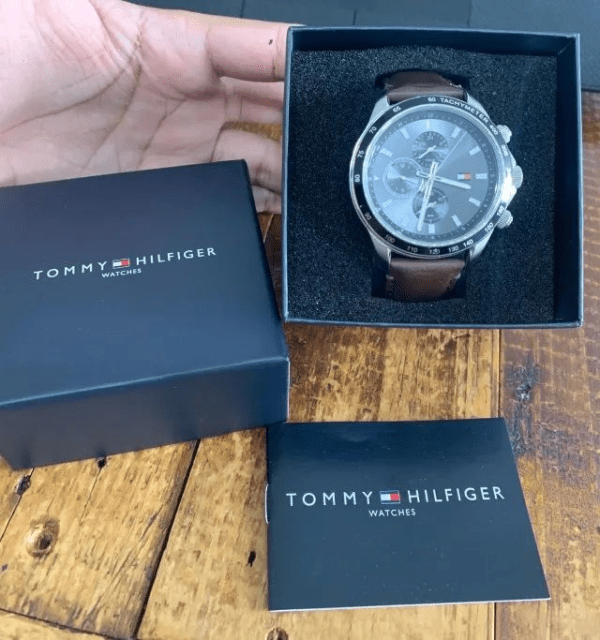 Relógio TOMMY HILFIGER Original - Pulseira de couro Legítimo - Imagem 3