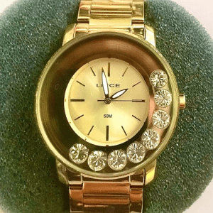 Relógio Lince Dourado Feminino Original ?NOVO?