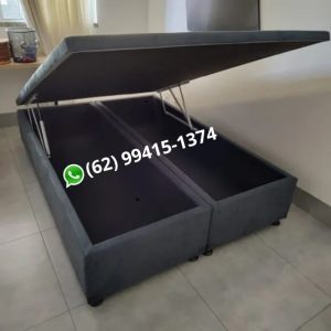 base box com baú , medida casal c/ repartição