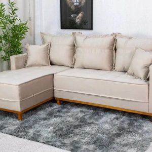 Sofá 3 Lug. C/Chaise Lado Esquerdo Veludo Larg. 2.30m